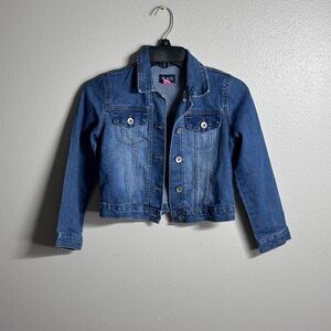 The‎ children’s Place Girls Kids Blue Crop Denim Jacket size M7/8.